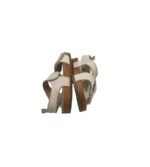 Sandale copii H&M, 23, material textil, crem - imagine 4