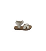 Sandale copii 23, imitatie de piele, alb
