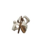 Sandale copii 25, imitatie de piele, alb - imagine 4