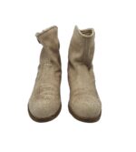Cizme dama No Brand, 38, piele, bej - imagine 3