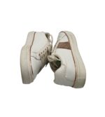 Tenisi dama Primark, 38, imitatie de piele, alb auriu - imagine 4