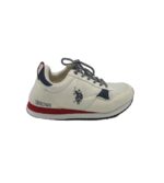 Adidasi barbati Us-Polo.Assn, 41, material textil, alb