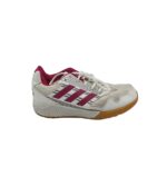 Adidasi dama Adidas, 40, imitatie de piele, material textil, alb roz