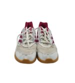 Adidasi dama Adidas, 40, imitatie de piele, material textil, alb roz - imagine 3