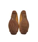 Sandale dama Ideal Shoes, 36, material textil, maro - imagine 5