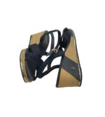 Sandale dama Tommy Hilfiger, 39, material textil, negru - imagine 4