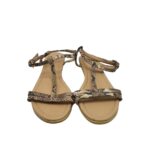 Sandale dama M&S, 39, imitatie de piele, bej - imagine 3