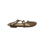 Sandale dama Zara, 39, material textil, maro