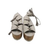 Sandale dama Papaya, 39, material textil, gri - imagine 3