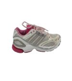 Adidasi dama Adidas, 40, material textil, alb gri