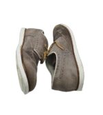 Pantofi barbati Santoni, 41, piele intoarsa, gri - imagine 4