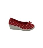 Espadrile dama Torelli, 39, material textil, rosu alb