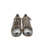 Adidasi dama Adidas, 36, piele intoarsa, piele, gri - imagine 3