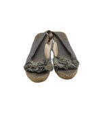 Sandale dama Clarks, 37, material textil, gri - imagine 3