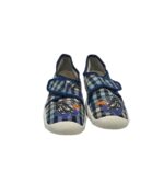 Incaltaminte de interior copii Ars, 31, material textil, gri albastru - imagine 3