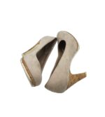 Pantofi dama Marco Tozzi, 39, material textil, gri - imagine 4
