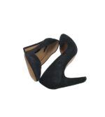 Pantofi dama Zara, 41, piele intoarsa, negru - imagine 4