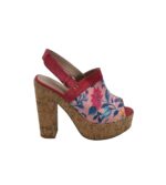 Sandale dama Dolcis, 41, imitatie de piele, material textil, roz