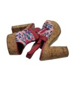 Sandale dama Dolcis, 41, imitatie de piele, material textil, roz - imagine 4
