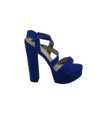 Sandale dama 41, material textil, albastru