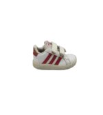 Adidasi copii Adidas, 22, imitatie de piele, alb