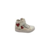 Tenisi copii Geox, 26, imitatie de piele, material textil, alb