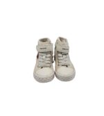 Tenisi copii Geox, 26, imitatie de piele, material textil, alb - imagine 3