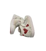 Tenisi copii Geox, 26, imitatie de piele, material textil, alb - imagine 4