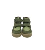 Tenisi copii Pio, 23, piele intoarsa, material textil, verde - imagine 3