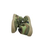 Tenisi copii Pio, 23, piele intoarsa, material textil, verde - imagine 4