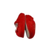 Papuci De Casa copii, 27, material textil, Imblanite, rosu - imagine 4