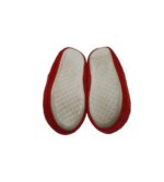 Papuci De Casa copii, 27, material textil, Imblanite, rosu - imagine 5