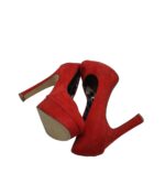 Pantofi dama Atmosphere, 37, material textil, rosu - imagine 4
