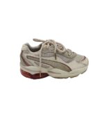 Adidasi dama Puma, 40, piele intoarsa, material textil, alb gri