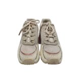 Adidasi dama Puma, 40, piele intoarsa, material textil, alb gri - imagine 3