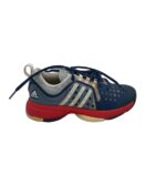 Adidasi dama Adidas, 37, imitatie de piele, material textil, albastru gri