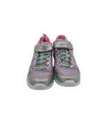 Adidasi copii Skechers, 32, imitatie de piele, material textil, gri - imagine 3