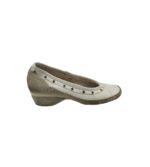 Pantofi dama Spoiler, 40, piele intoarsa, piele, alb gri