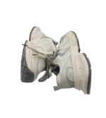 Adidasi dama 38, imitatie de piele, material textil, alb gri - imagine 4