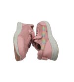 Adidasi copii 32, imitatie de piele, material textil, roz - imagine 4