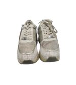 Adidasi dama Tamaris, 40, imitatie de piele, material textil, alb gri - imagine 3