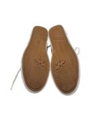 Tenisi dama Hummel, 39, piele intoarsa, material textil, alb gri - imagine 5