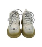 Adidasi dama 38, material textil, piele, alb gri - imagine 3