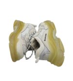 Adidasi dama 38, material textil, piele, alb gri - imagine 4