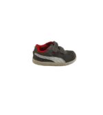 Adidasi copii Puma, 24, piele intoarsa, gri