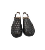 Sandale dama Hangao Supy,  imitatie de piele, negru - imagine 4