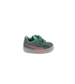 Adidasi copii Puma, 22, piele intoarsa, verde