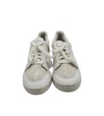 Adidasi dama Adidas, 38, imitatie de piele, material textil, alb - imagine 3