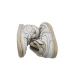 Adidasi copii Nike, 28, piele, alb - imagine 4
