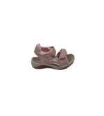 Sandale copii 23, material textil, piele, roz